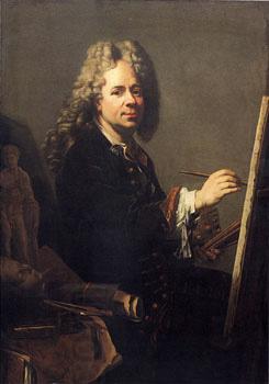 Jacob van Schuppen Selbstbildnis vor der Staffelei oil painting picture